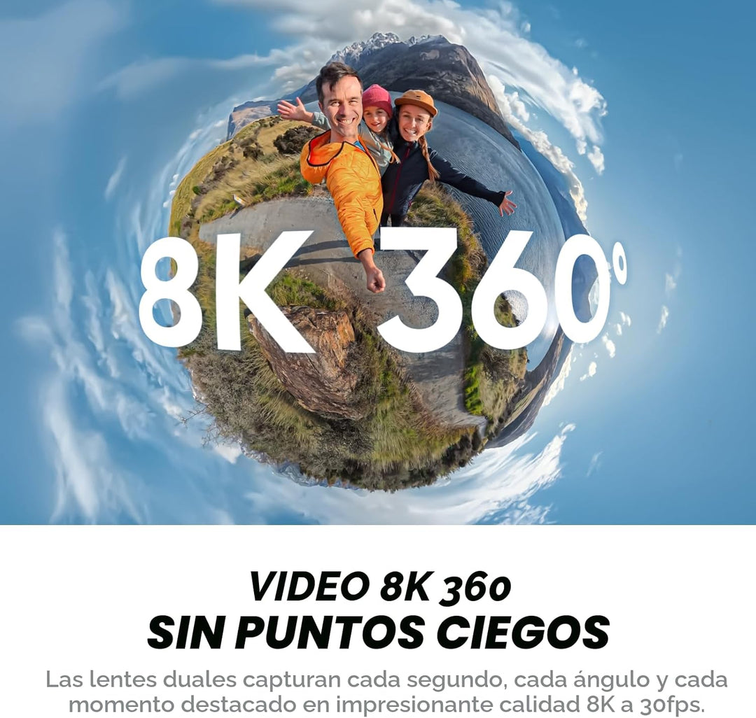 Insta360 X4 Air Kit de inicio - Cámara 360 de 8K y 165g ligera, pal...