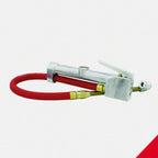 Milton (S-506) ORIGINAL DUAL CABEZ CHUCH CUADRO DE CUADRO CAUGO DE INFLADOR - MANGUERA DE 15 "