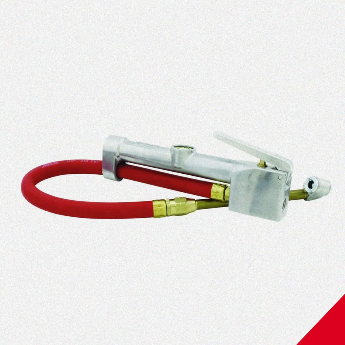 Milton (S-506) ORIGINAL DUAL CABEZ CHUCH CUADRO DE CUADRO CAUGO DE INFLADOR - MANGUERA DE 15 "