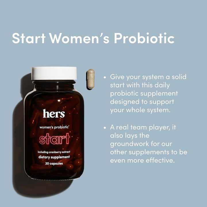 Hers Start - Suplemento multivitamínico diario + probiótico para mu...