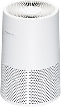 Amazon Basics Purificador de aire para el hogar y la oficina, 3 velocidades, temporizador, modo de suspensión (32 db), cubre hasta 1067 pies cuadrados, color blanco