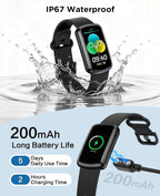 Reloj inteligente rastreador de fitness para hombres y mujeres