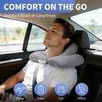 Almohada de cuello de 2 capas para oficina, sillón reclinable y