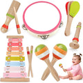 Instrumentos musicales 6 en 1 para niñas: juguetes de madera