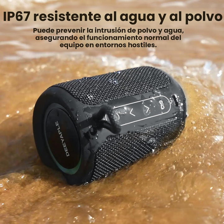 Altavoz Bluetooth inalámbrico, IP67 impermeable y a prueba de polvo...