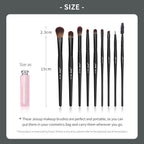 Jessup Juego de brochas de maquillaje veganas con corrector