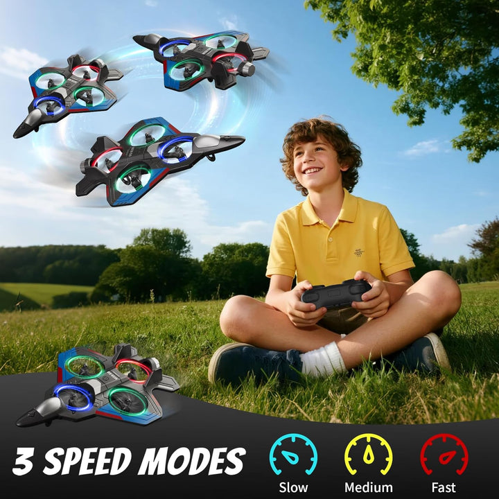 Aviones de Espuma con Control Remoto con 3 Baterías, Avión RC Jugue...