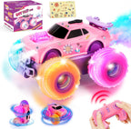 Princess Remote Control Car, Pink Monster Truck Girl Age 4-7 8-12