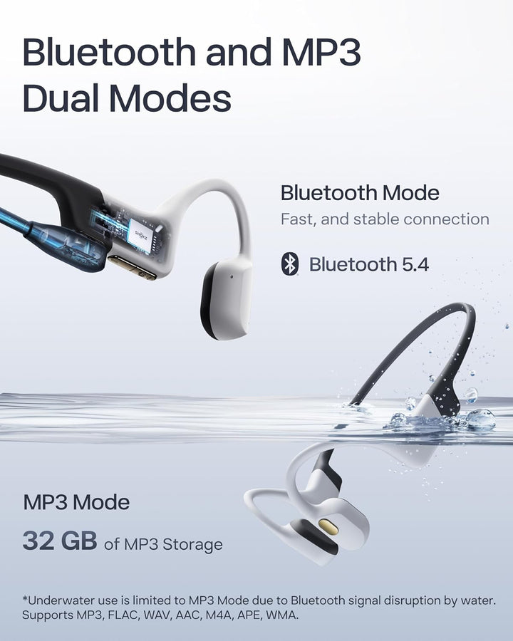 SHOKZ OpenSwim Pro - Auriculares deportivos de conducción ósea Blue...