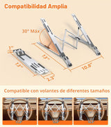 DICMKY Soporte para portátil de coche con bandeja para volante, alt...