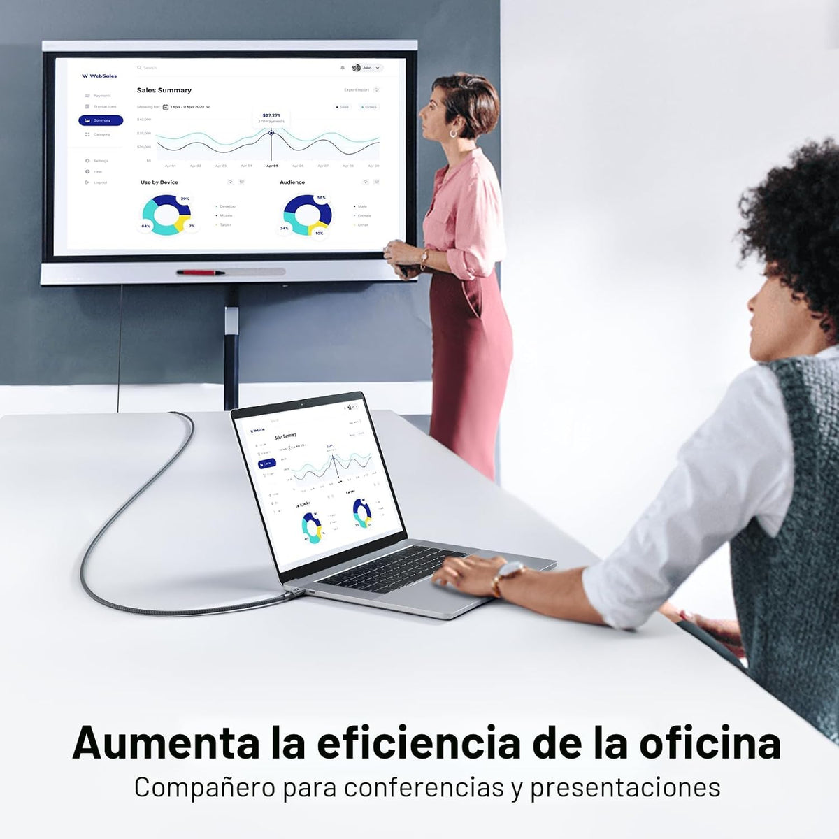 Acer Cable USB C a HDMI para oficina en casa de 10 pies (4K a 60 Hz) para