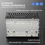 x XVX M67 Teclado inalámbrico 60% por ciento, teclado topográfico Q...