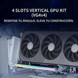 Lian Li Caja de PC ATX 4 ranuras Kit Vertical GPU (VG4v4) - Cable R...