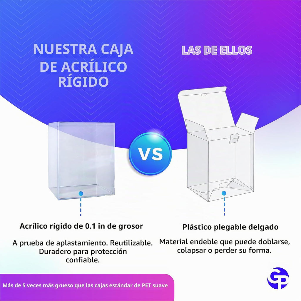 Estuche de plástico duro Funko Pop Protector - Apilable y entrelazado (20) cajas