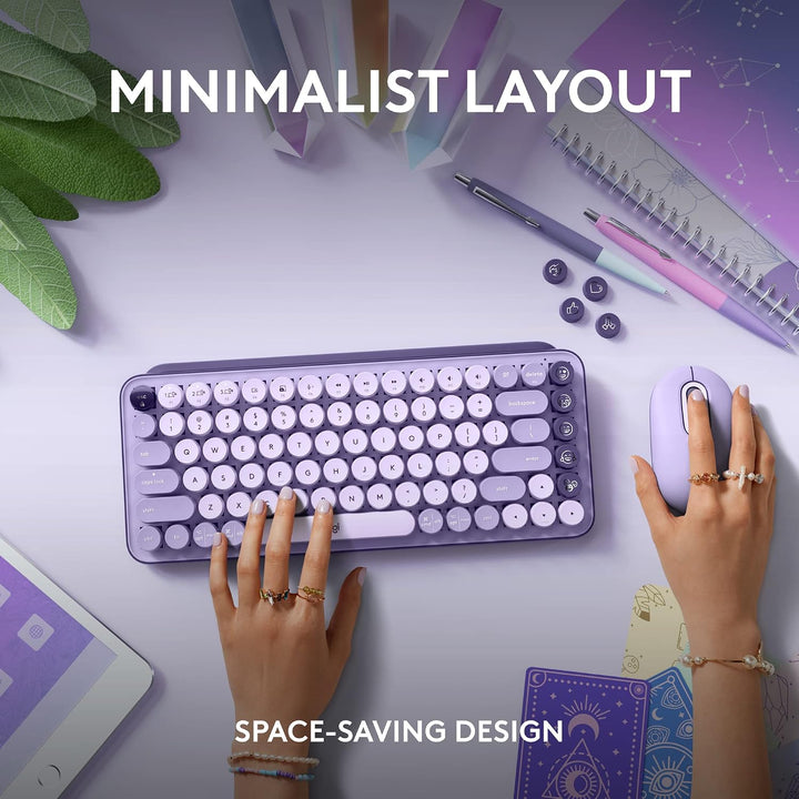 Logitech POP Keys + POP Mouse Conjunto de teclado inalámbrico y mou...