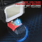 Luz de trabajo LED compatible con batería Milwaukee 18V, 150W 15000LM
