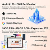 CUPEISI Tablet Android 15 de 10 pulgadas, 20 GB de RAM+128 GB de RO...