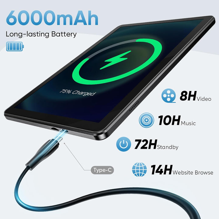 Tablet de 10 Pulgadas, Tablet Android de 10 Pulgadas Android 15, Oc...