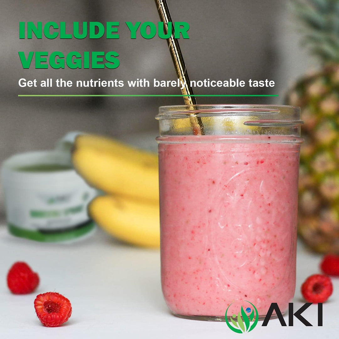 AKI Broccoli Broccoli Powder (5.29 oz \/ 150g) y polvo de fitoplanc...