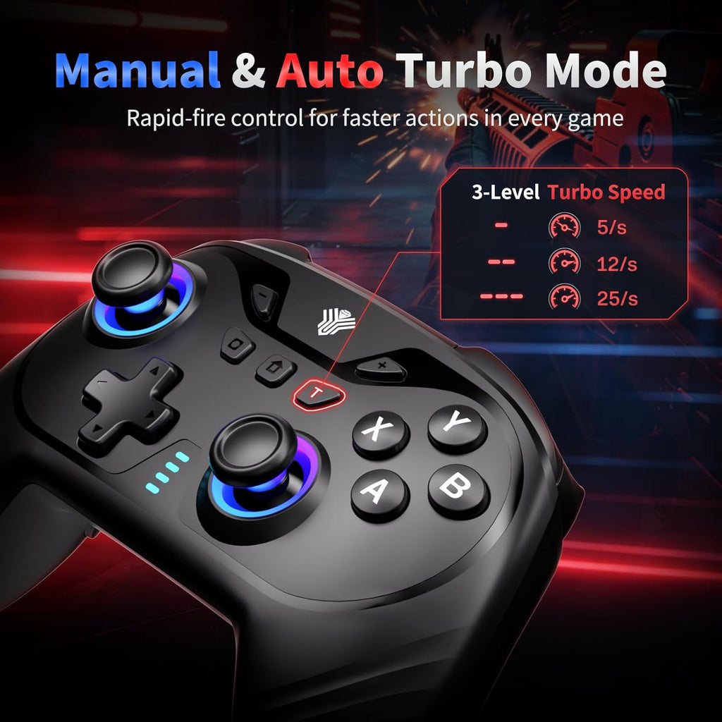 YUYIU WindSeeker III Controlador Inalámbrico para PC con Base de Carga