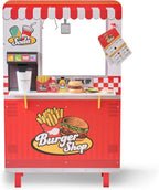 Teamson Kids Flip & Fry Burger Shop Playset para Kids Age 3+