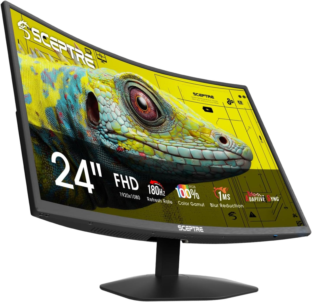 Sceptre - Monitor curvo para juegos Prime de 24 pulgadas 1080p 1500...