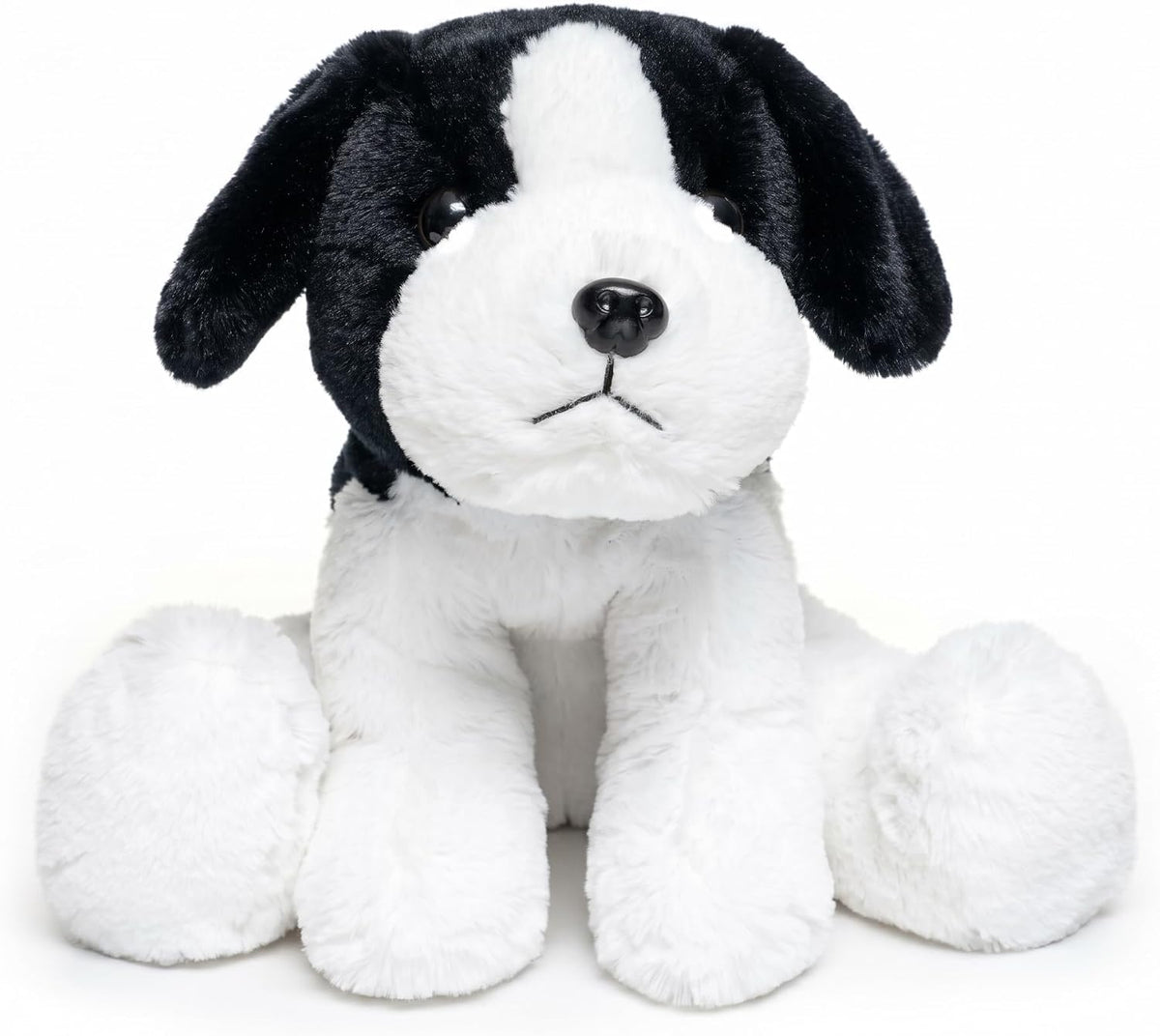 WEIGEDU - Peluche de perro pastor Beagle blanco y negro