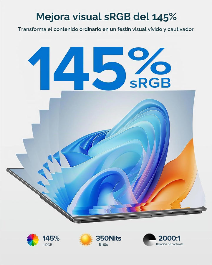 EVICIV Monitor portátil inalámbrico con batería de 10000 mAh, 18.5...