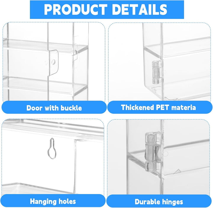 Estuche de exhibición de 6 piezas para autos de juguete a