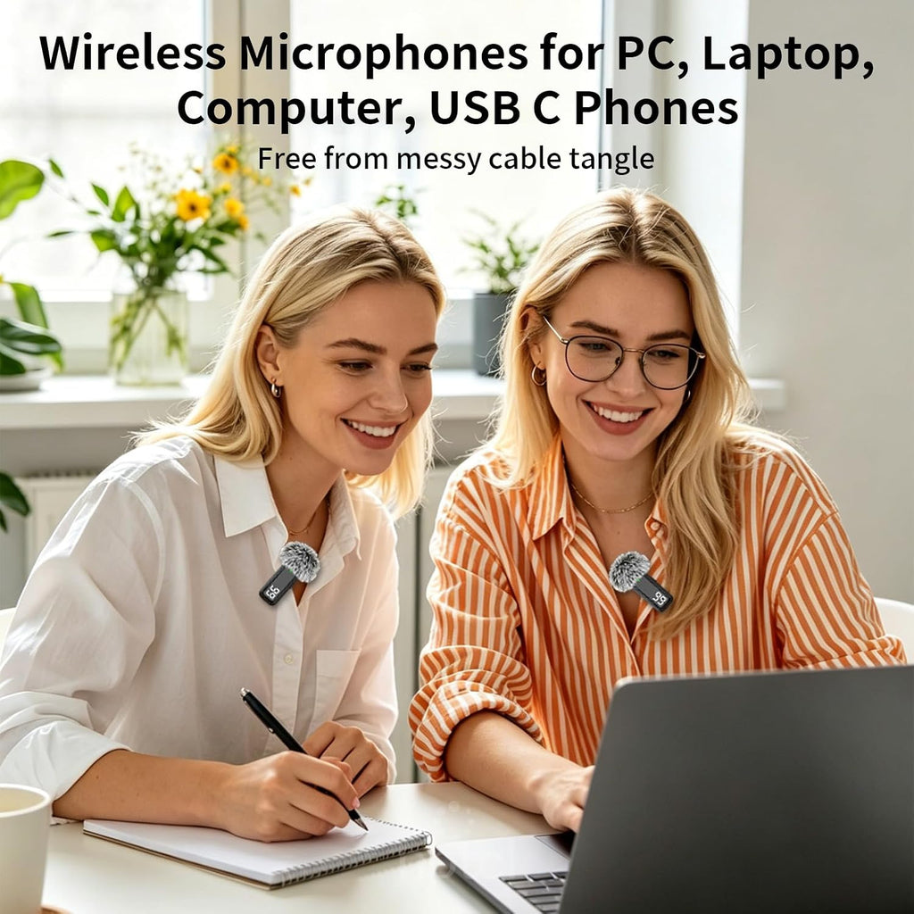 Micrófono inalámbrico USB tipo C para iPhone 17/15/16 PC ordenador