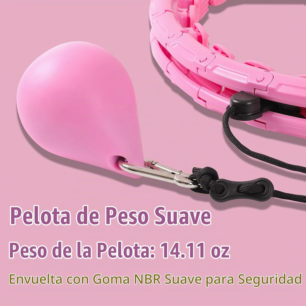 OurStarry - Aro de Ejercicio con Peso de 34 Nudos de Tamaño Grande, Anillo Inteligente de Cintura para Pérdida de Peso en Adultos