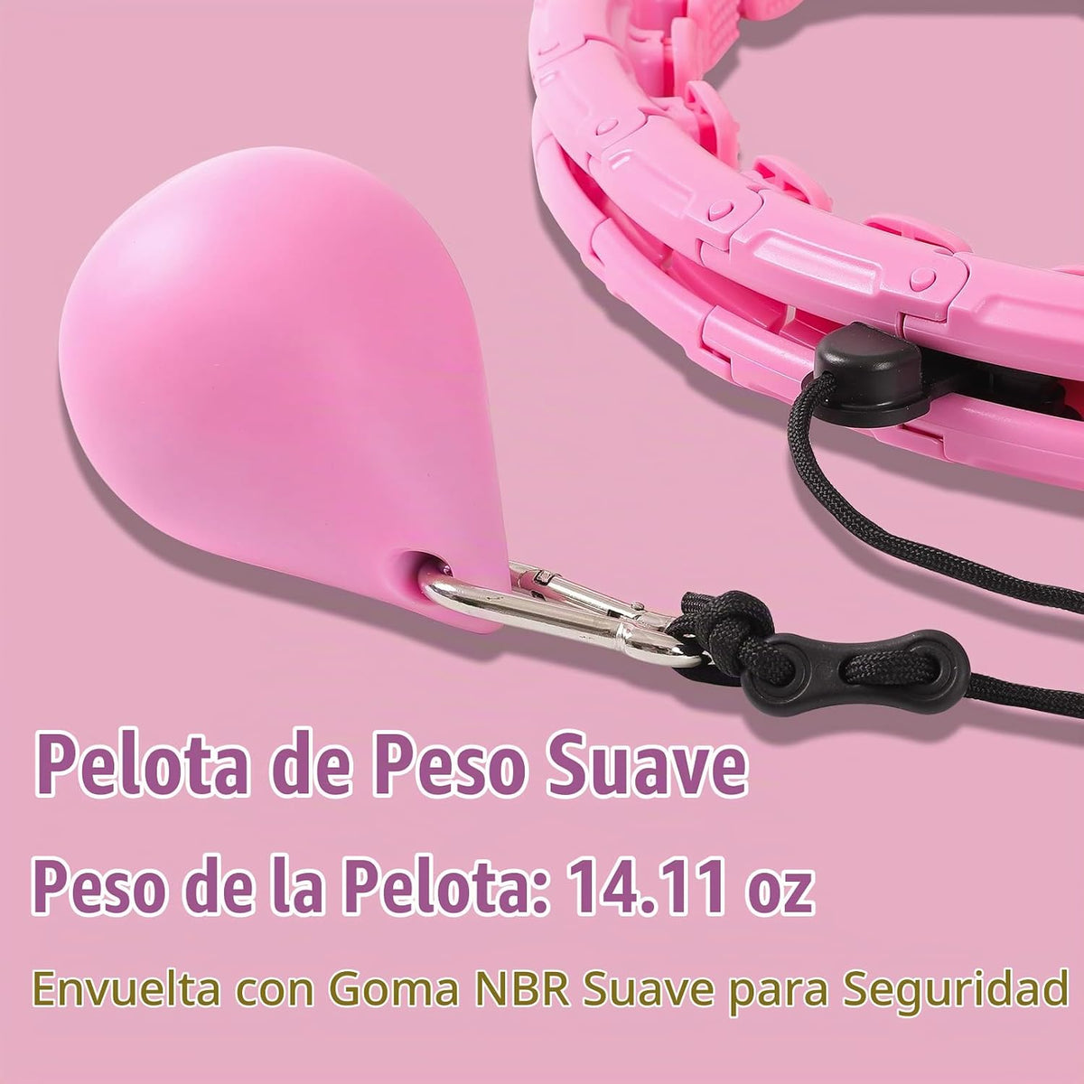 OurStarry - Aro de Ejercicio con Peso de 34 Nudos de Tamaño Grande, Anillo Inteligente de Cintura para Pérdida de Peso en Adultos