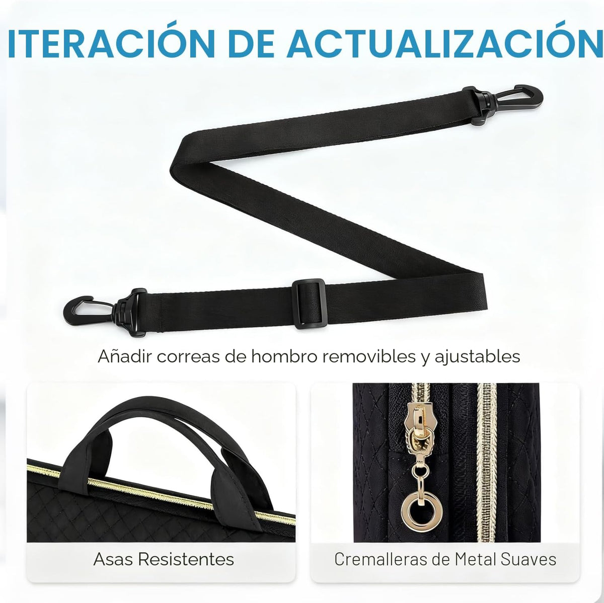 BAGSMART Funda para portátil de 15.6 pulgadas Compatible con MacBoo...