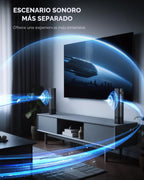 Saiyin Barra de sonido de 24", sistema de barra de sonido envolvente de