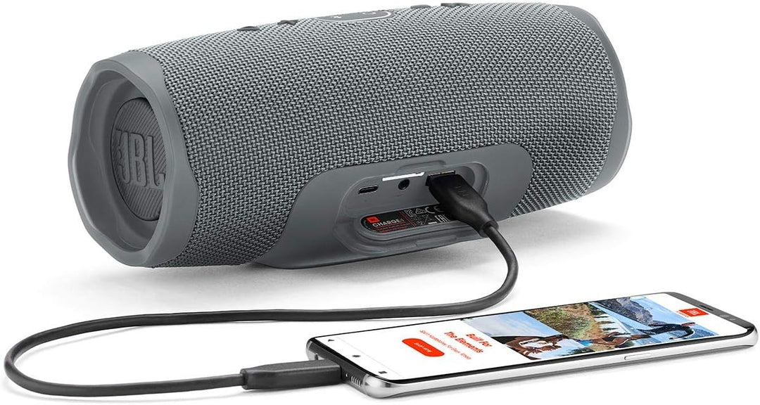 JBL Charge 4 - Altavoz Bluetooth portátil impermeable - Gris