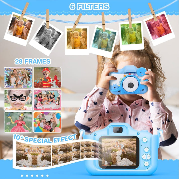 Cámara digital para niños de Wembley con temática de dinosaurios, j...