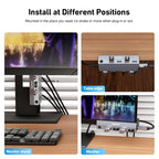 BENFEI Interruptor KVM HDMI USB 3.0 (8K@60Hz) con 4 puertos USB 3.0 para compartir monitor, teclado y mouse entre 2 computadoras