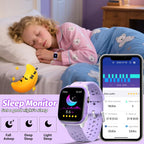 meoonley Reloj para niños con 140 modos deportivos, rastreador de fitness para niños de 1.5 pulgadas, reloj inteligente para niñas, no requiere aplicación/teléfono, monitor de sueño, frecuencia cardíaca, juegos de rompecabezas, impermeabilidad IP68