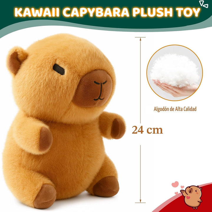 TITQWOP Juego de 9 piezas de peluche Capybara adecuado para niños y...
