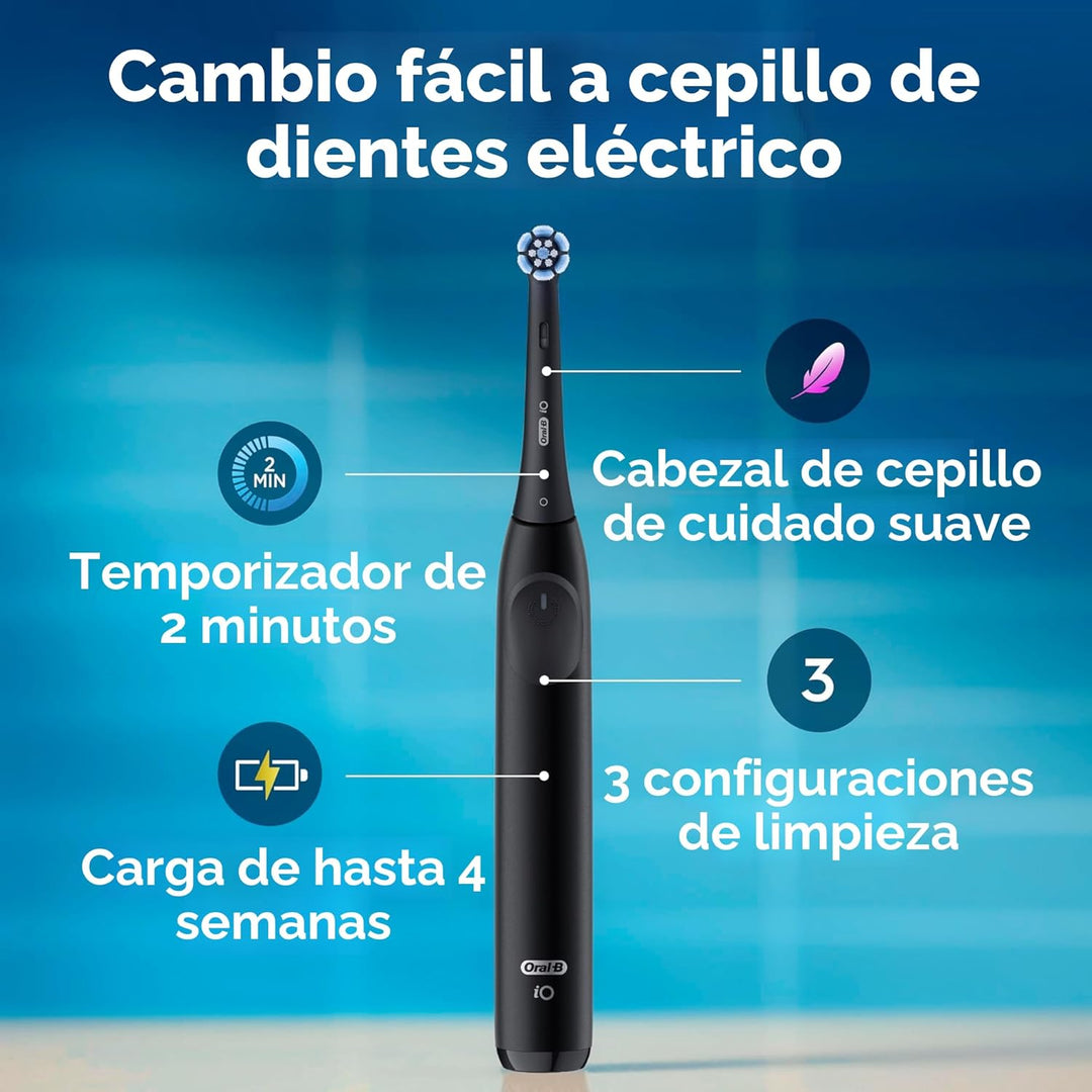 Oral-B Cepillo de dientes eléctrico recargable, iO2, 3 modos de lim...