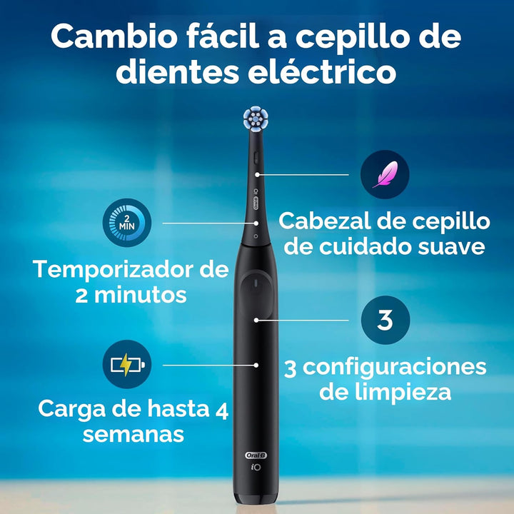 Oral-B Cepillo de dientes eléctrico recargable, iO2, 3 modos de lim...