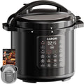 Olla a presión eléctrica 12 en 1 de 8 cuartos de galón, 1200W olla de presión multicooker con olla de acero inoxidable, olla arrocera lenta, saltear, vaporera, yogur y calentador de alimentos