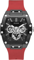 GUESS Serie GW0G para hombre | Reloj de tendencia analógica | Caja de policarbonato | Pulsera de silicona | Resistencia al agua 50M
