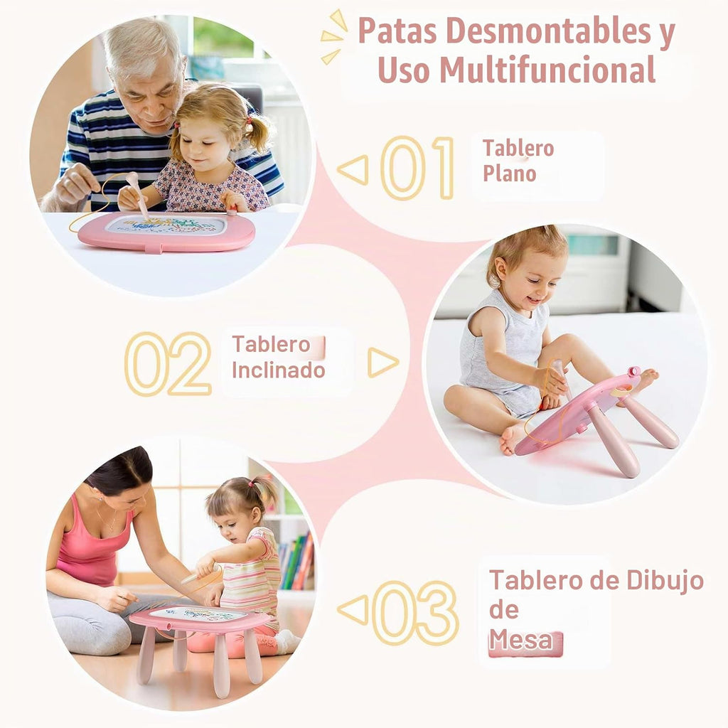 Juguetes para niños de 1 a 2 años, niños y niñas, pizarra magnética para dibujar y bloc de garabatos, juguetes educativos de aprendizaje para niños de 1, 2 y 3 años, niños y niñas, regalos