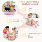 Juguetes para niños de 1 a 2 años, niños y niñas, pizarra magnética para dibujar y bloc de garabatos, juguetes educativos de aprendizaje para niños de 1, 2 y 3 años, niños y niñas, regalos