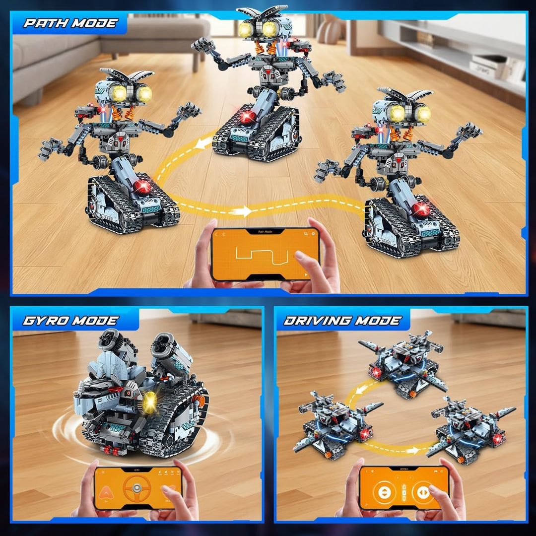 Robot de construcción de juguete con luces juego de