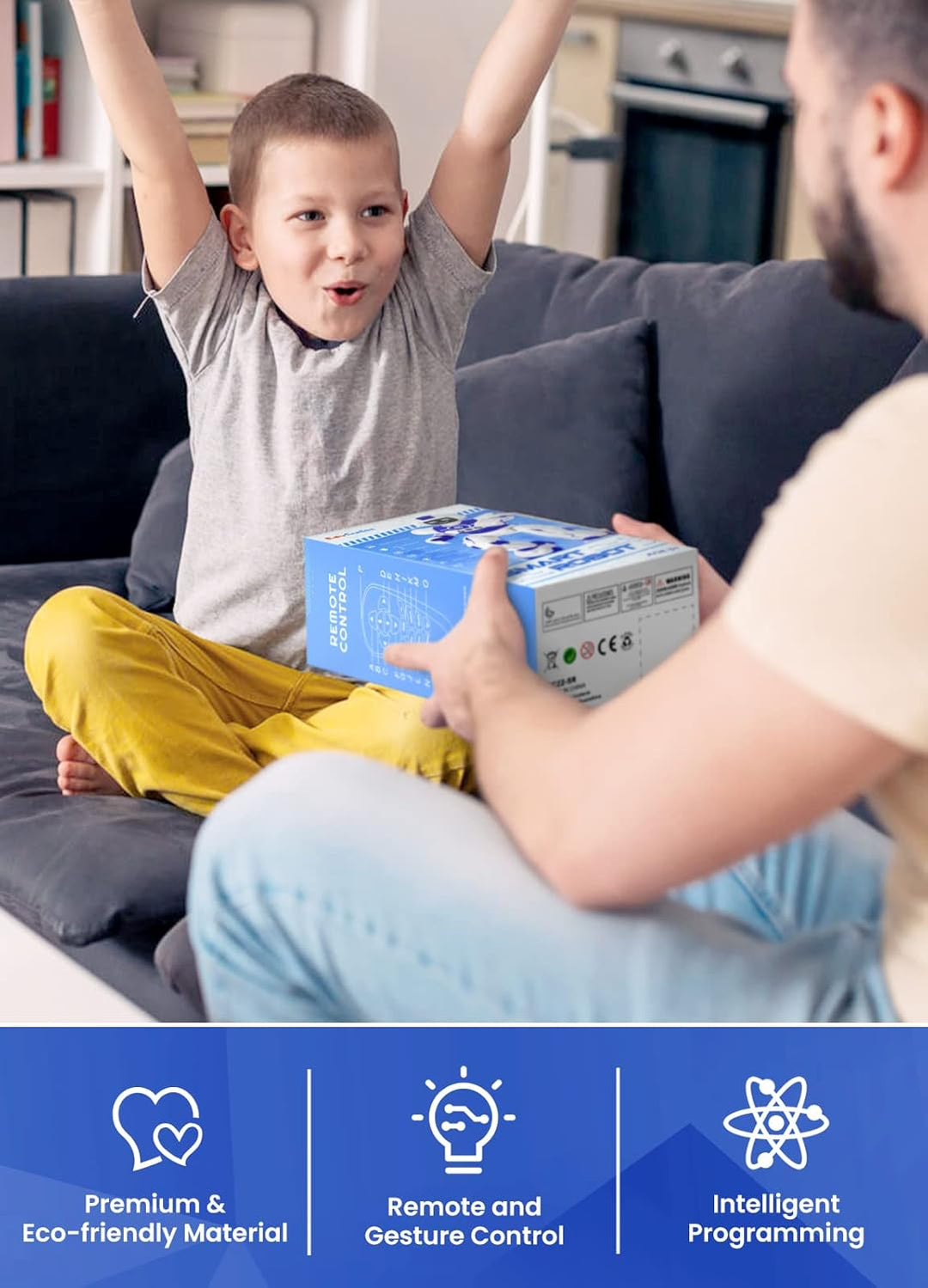 EduCuties Juguetes Robot para Niños, Robot Juguete Inteligente Prog...