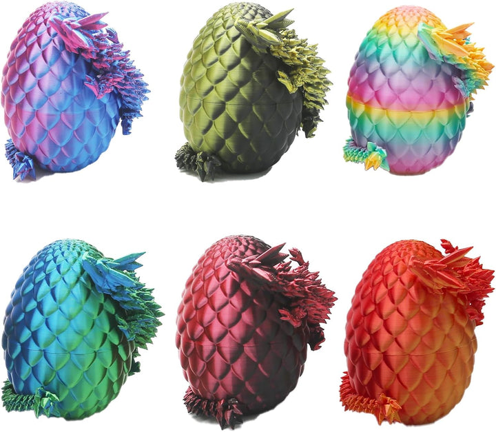 3D Printed Dragon Eggs Articulated Dragons Inside 6PCS