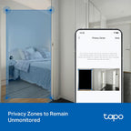 Tapo 3K 5MP Cámara de seguridad Pan\/Tilt para interiores\/exterior...