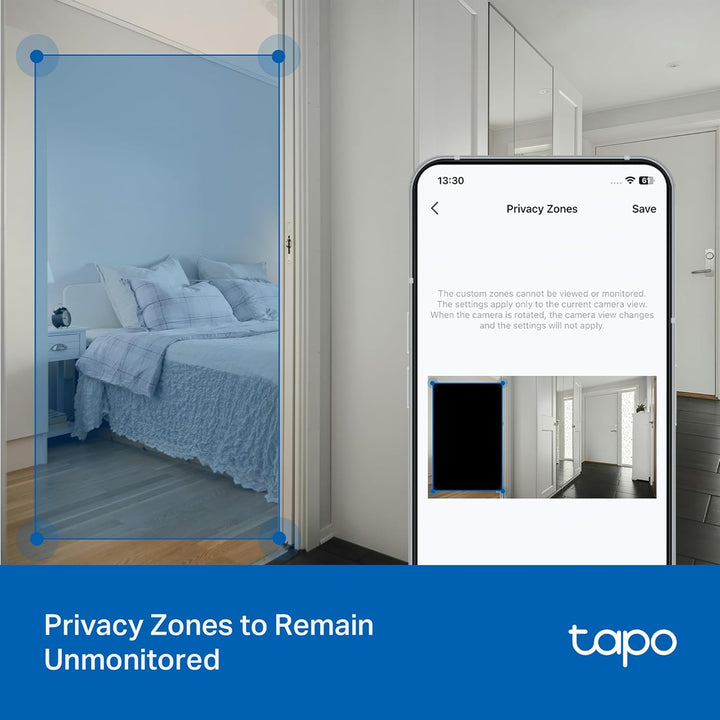 Tapo 3K 5MP Cámara de seguridad Pan\/Tilt para interiores\/exterior...